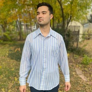 Vintage 1970s Cadre Mens Button Down Shirt